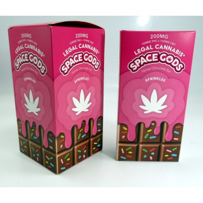 Space Gods - Legal Cannabis - Hemp Chocolate - Sprinkles Flavor - THC+CBD - (15 servings)
