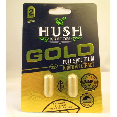 Hush Gold Full Spectrum Extract Capsules - GMP Quality Product (2pk)(1)