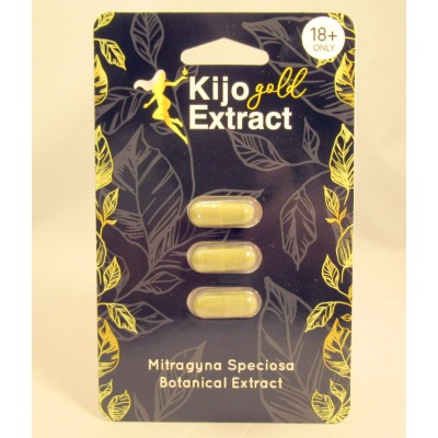 Kijo Gold Extract - Mitragyna Speciosa Botanical Extract Capsules (3pk)(1)