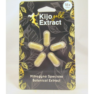 Kijo Gold Extract - Mitragyna Speciosa Botanical Extract Capsules (5pk)(1)