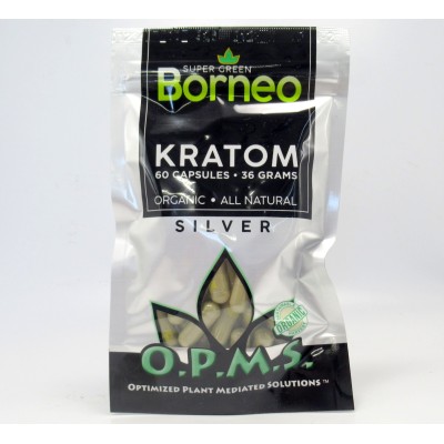 OPMS Silver Super Green BORNEO - Organic - All Natural Capsuless (60ea)