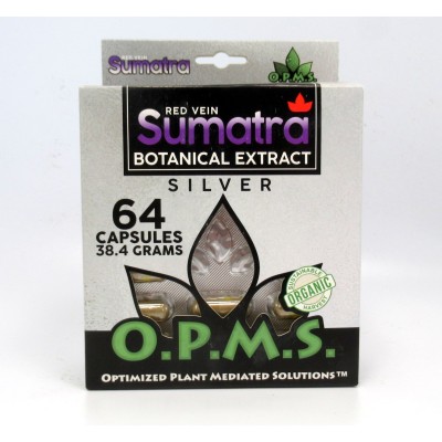 OPMS Silver Caps Red Vein Sumatra - All Natural - Blister Pack (64ct) 