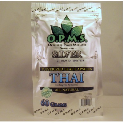 OPMS Silver Green Vein Thai - All Natural Caps (120ea)