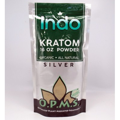 OPMS Silver White Vein Indo - All Natural Organic POWDER (16oz)