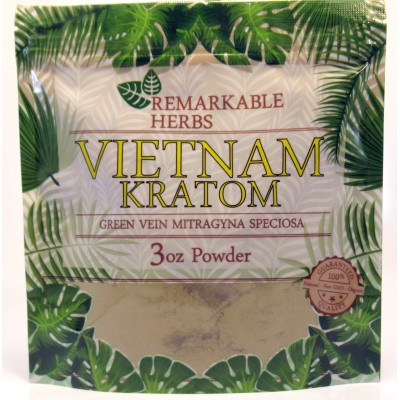 Remarkable Herbs 100% All Natural Vietnam (Green Vein) Powder (3oz)