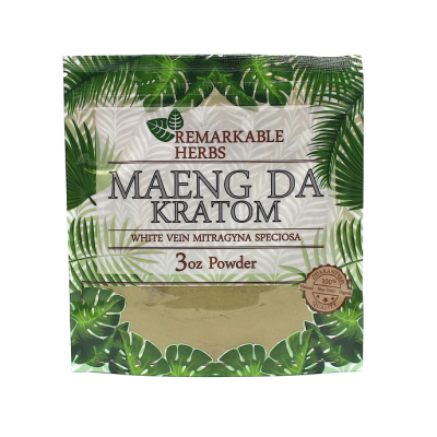 Remarkable Herbs 100% All Natural Maeng Da (White Vein) Powder (3oz)