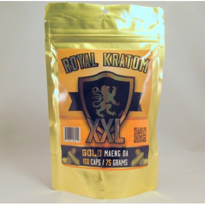 Royal Kratom Premium Maeng Da Capsules (150ea)