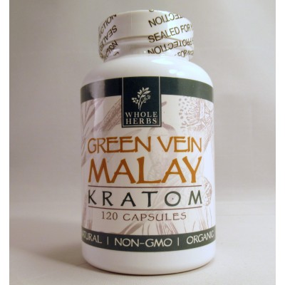 Whole Herbs - Green Vein Malay Capsules - Natural | Non-GMO | Organic (120ea)