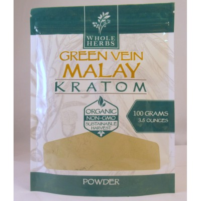 Whole Herbs - Green Vein Malay Powder - Natural | Non-GMO | Organic (100gm)(3.5oz)