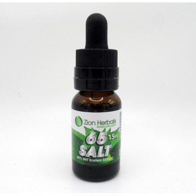 Zion Herbals 65 Salt - 65% MIT Kratom Extract (15 ml)