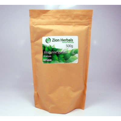 Zion Herbals Red Vein Kapuas Kratom Powder 500gm