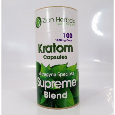 Zion Herbals Supreme Blend Capsules - Strictly the Best (100ea-1000mg Caps)